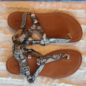 Indigo rd snakeskin sandals